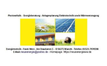 BildergallerieEnergietechnik - Frank Werz Gebäudetechnik u. Photovoltaik Maroth