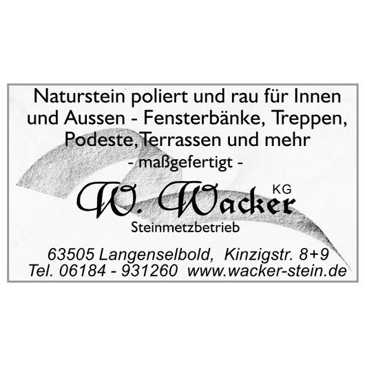 Kundenfoto 3 Wilhelm Wacker KG Steinmetz - Meisterbetrieb