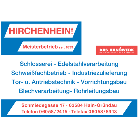 Kundenfoto 1 Hirchenhein GmbH Michael Hirchenhein Metallbau u. Schweißfachbetrieb