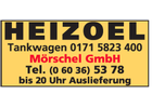 Kundenbild groß 1 Mörschel Heizöl GmbH
