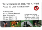 Kundenbild groß 1 Wald Andreas Dr. med. vet. Praktischer Tierarzt