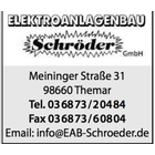 Kundenbild klein 2 Elektroanlagenbau Tino Schröder GmbH