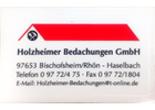 Kundenbild groß 1 Holzheimer Bedachungen GmbH