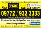 Kundenbild groß 1 Rhön Taxi Birgit Schmitt e.K.