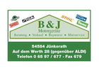 Kundenbild groß 1 B & J Motorgeräte GmbH