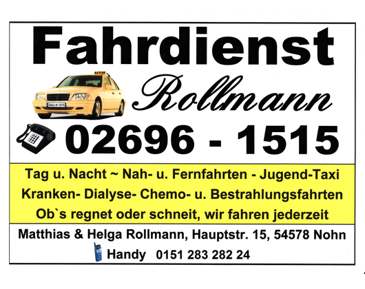 Kundenfoto 1 Rollmann Matthias Krankenfahren - Taxi Unternehmer