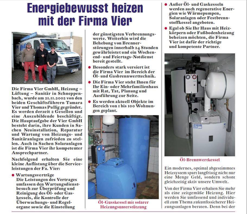 Kundenfoto 4 Vier GmbH Heizung-Lüftung -Sanitär
