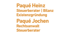 Kundenlogo von Heinz und Jochen Paqué Steuerberater und Rechtsanwalt