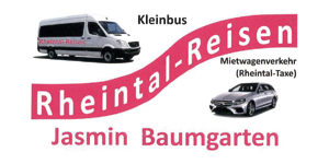 Kundenlogo von Baumgarten Jasmin Omnibusbetrieb, Rheintal-Reisen und Mietw...