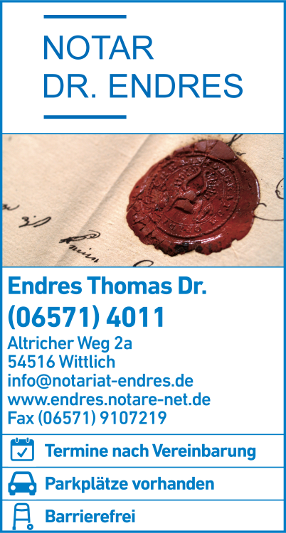 Endres Thomas Dr. Notar | Notare in Wittlich