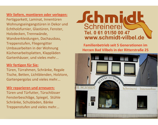 Kundenfoto 9 Schreinerei und Pietät Schmidt Inhaberin Anette Schmidt