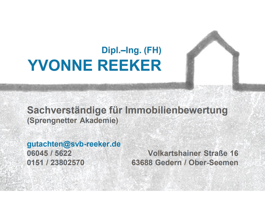 Kundenfoto 1 Reeker Yvonne Dipl. - Ing. (FH) Sachverständige