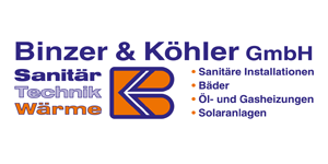 Kundenlogo von Binzer & Köhler GmbH Heizung - Sanitär Kundenlogo von Binzer & Köhler GmbH Heizung - Sanitär