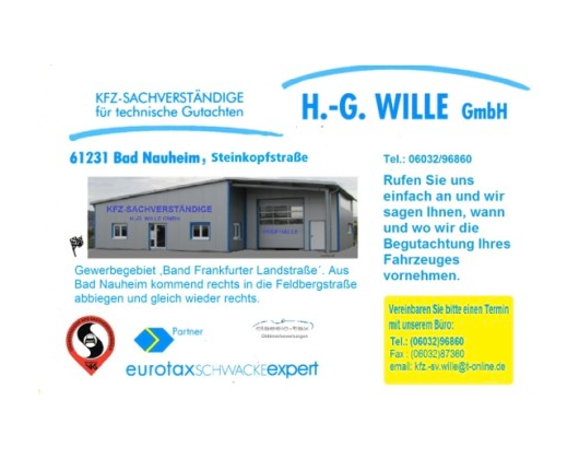 Kundenfoto 4 H.-G. Wille GmbH Kfz-Sachverständiger - Gutachten & Bewertungen