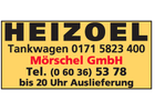 Kundenbild groß 1 Mörschel Heizöl GmbH