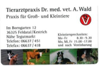 Kundenbild groß 1 Wald Andreas Dr. med. vet. Praktischer Tierarzt