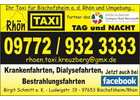 Kundenbild groß 1 Rhön Taxi Birgit Schmitt e.K.