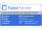 Kundenbild groß 1 Faisst Fensterbau GmbH