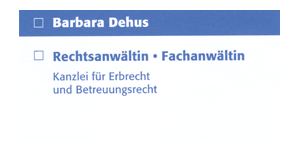 Kundenlogo von Dehus Barbara Rechtsanwältin