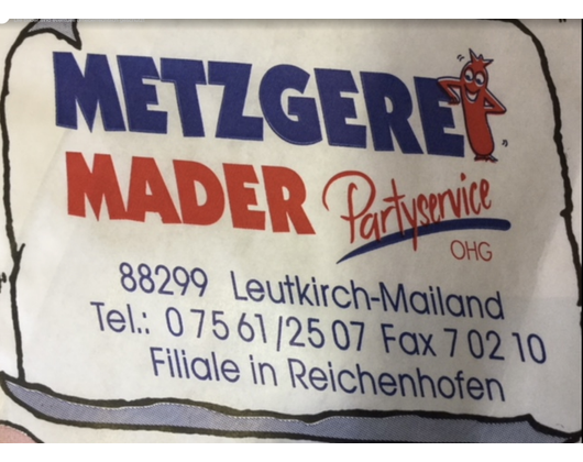 Kundenfoto 2 Mader Metzgerei OHG