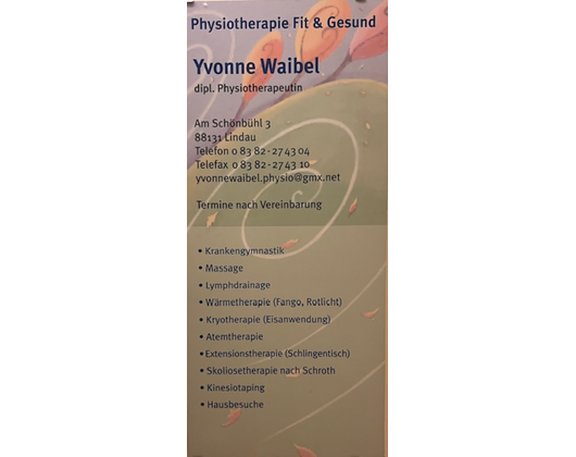 Kundenfoto 1 Waibel Yvonne Fit & Gesund Physiotherapie & Krankengymnastik