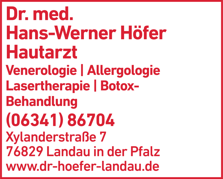 Bilder Von Dr. Med. Hans-werner Höfer Hautarzt