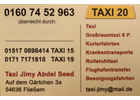 Kundenbild groß 2 TAXI JIMY Taxibetrieb