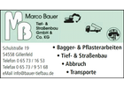 Kundenbild klein 8 Marco Bauer Tief- u. Straßenbau GmbH & Co. KG Bauunternehmen