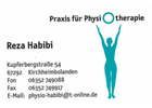 Kundenbild groß 1 Habibi Gholamreza Praxis für Physiotherapie