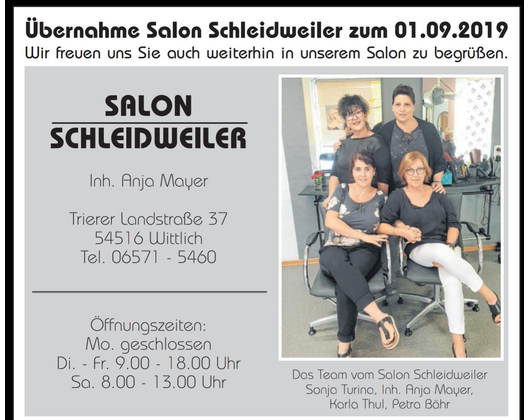 Kundenfoto 1 Salon Schleidweiler Inh. Anja Mayer