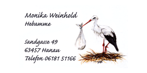 Kundenlogo von Weinhold Monika Hebamme und EEH-Fachberaterin Kundenlogo von Weinhold Monika Hebamme und EEH-Fachberaterin