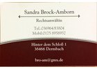 Kundenbild groß 1 Brock-Amborn Sandra Rechtsanwältin