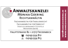 Kundenbild groß 1 Anwaltskanzlei Monika Goering Fachanwältin für Familienrecht