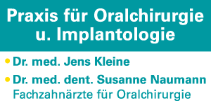 Kundenlogo von Kleine Jens Dr.med., Naumann Susanne Dr.med.dent. Fachzahnärzte für Oralchirurgie Kundenlogo von Kleine Jens Dr.med., Naumann Susanne Dr.med.dent. Fachzahnärzte für Oralchirurgie