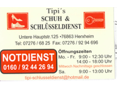 Bildergallerie Tipi's Schlüsseldienst Schlüsselnotdienst und Schuhreparatur Herxheim