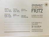 Eigentümer Bilder Fritz Günther Dr. med. dent. Zahnarzt Wörth am Rhein