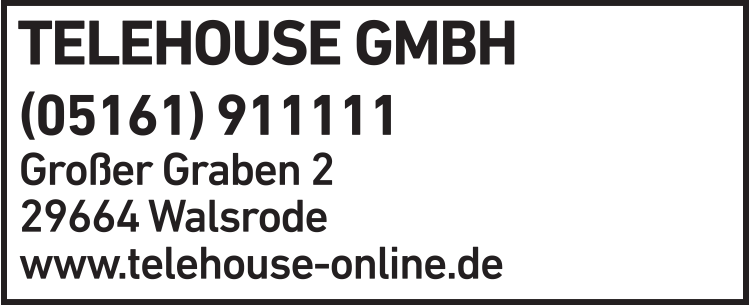 Anzeige Telehouse GmbH Anzeige Telehouse GmbH