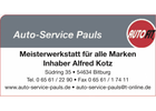 Kundenbild klein 2 Auto-Service Pauls e.K. Inh. Alfred Kotz