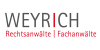 Kundenlogo von Weyrich Rechtsanwälte PartG mbB Rechtsanwälte
