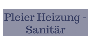 Kundenlogo von Pleier Heizung + Sanitär Heizungsbau