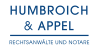 Kundenlogo von Humbroich Kristina, Appel Katja & Menne Christiane Rechtsanwälte u. Notare