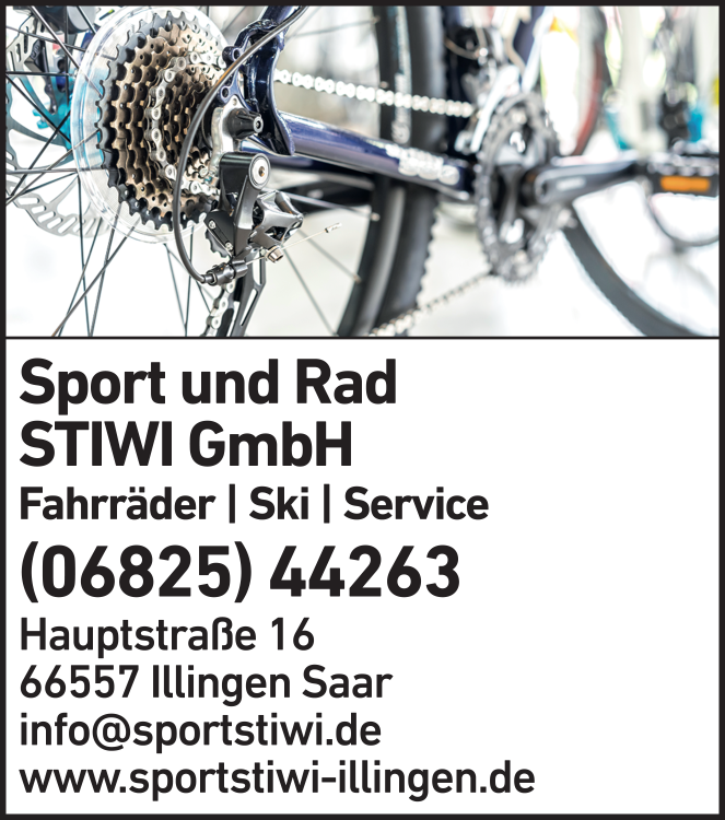 Stiwi Sport und Rad Stiwi GmbH in Illingen | 0682544...