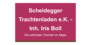 Kundenlogo von Scheidegger Trachtenladen e. K.