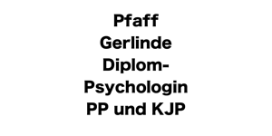 Kundenlogo von Pfaff Gerlinde Diplom-Psychologin